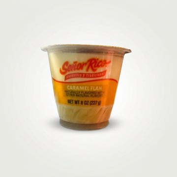 Señor Rico Caramel Flan 8 oz - Authentic Traditional Dessert
