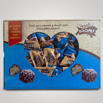Al Hoda Coco Boom Chocolate Covered Coconut Sweets Gift Box - Assorted