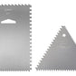 Ateco 1446 - 3 Sided Decorating Comb and 1447- 4 Sided Decorating Comb & Icing Smoother, 2 Pc Set,Silver