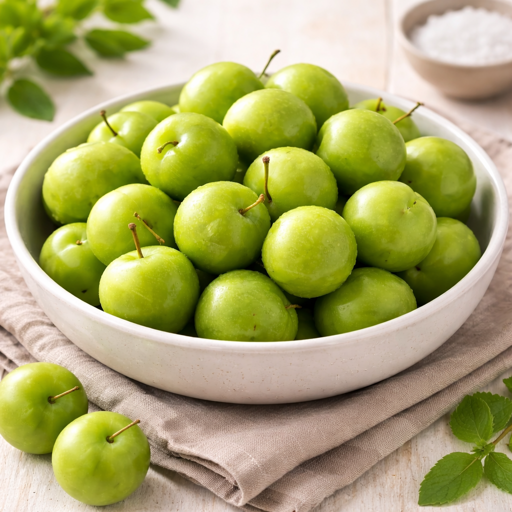 Sour Green Plum, Green Plums, Janerik (1 lb) By Albasha