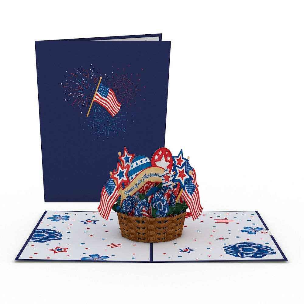 Americana Basket 5''x7'' Card