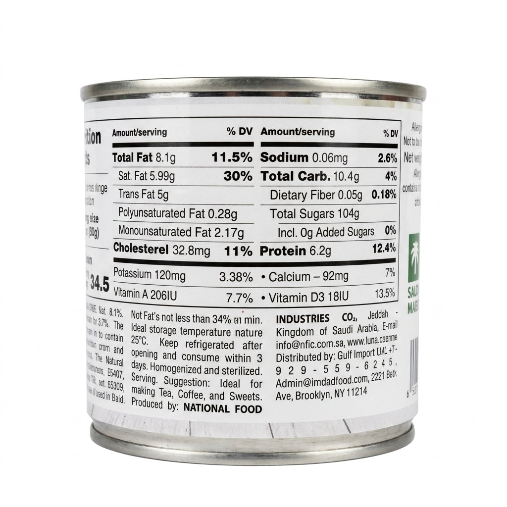 Luna Evaporated Milk Full Cream 170g - 100% Cow's Milk