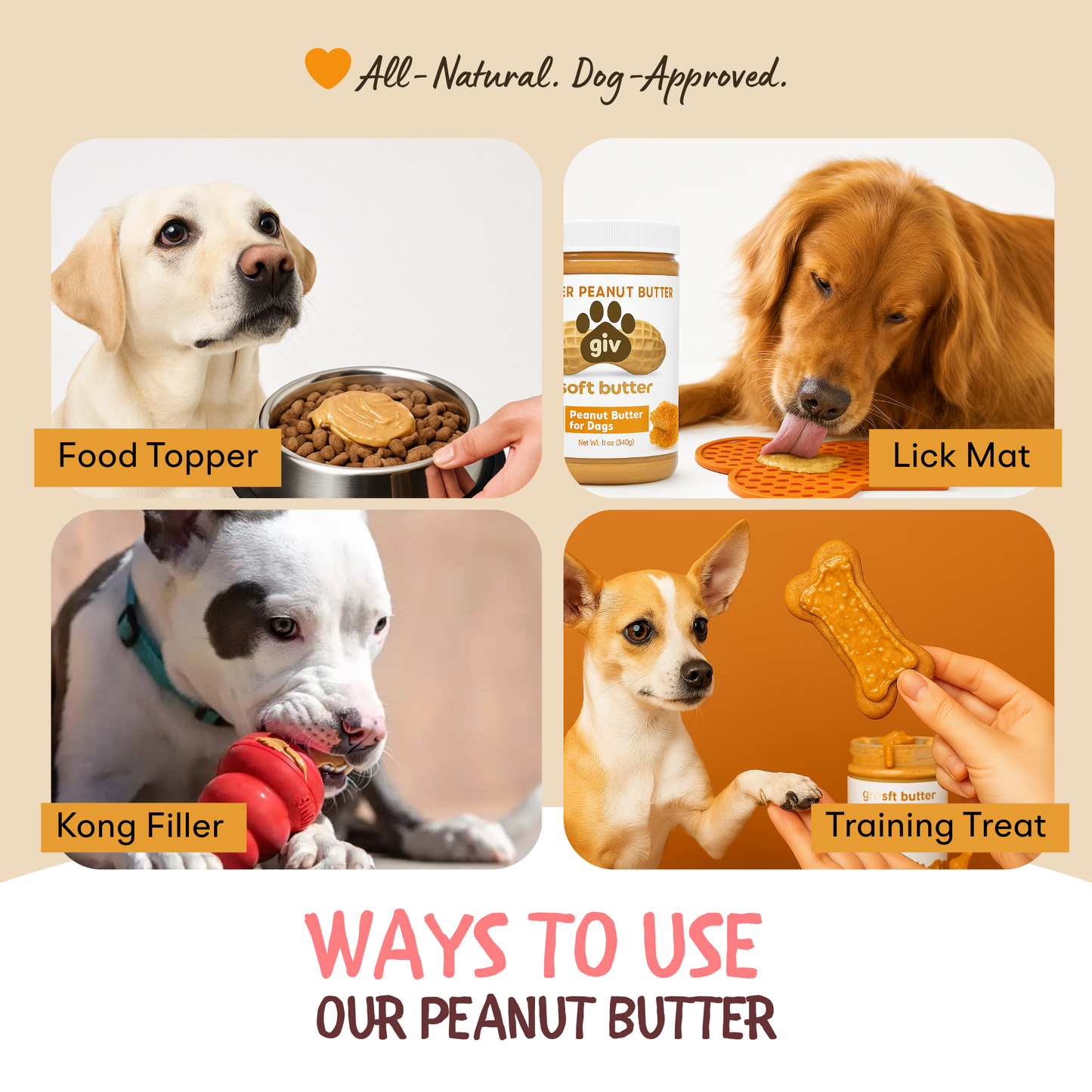 Dog Peanut Butter 12oz Jar