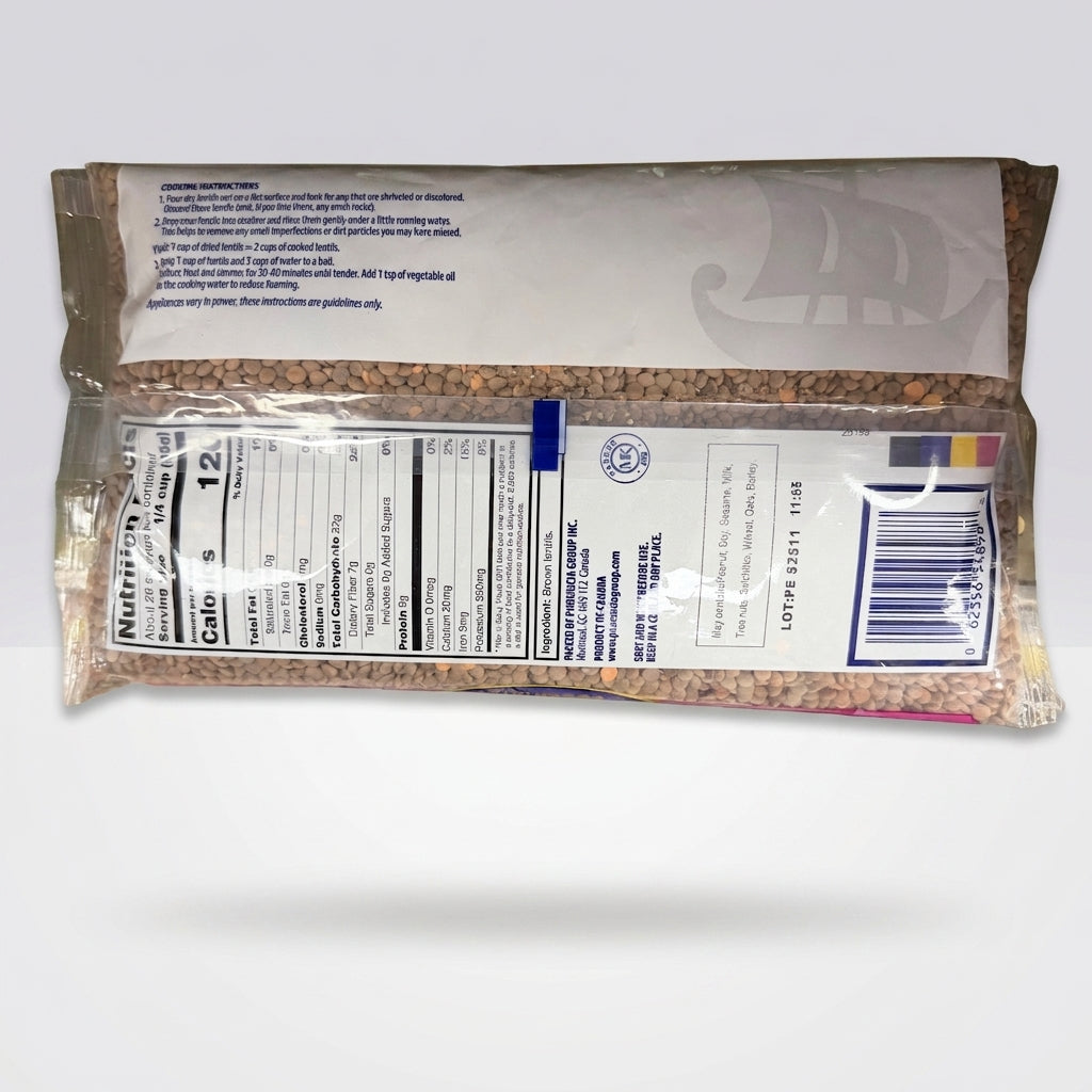 Cedar Brown Lentils 32 oz (2 lb) - Premium Canadian Whole Lentils