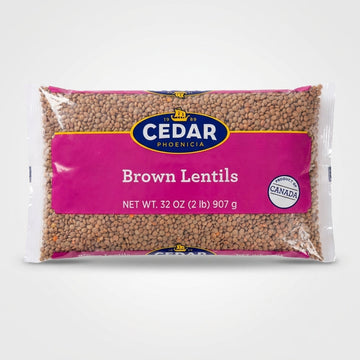 Cedar Brown Lentils 32 oz (2 lb) - Premium Canadian Whole Lentils