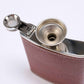 Brown Pebbled Flask Set
