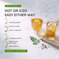 Organic Moringa Energy Tea - Cherry Chamomile - Natural Coffee Alternative