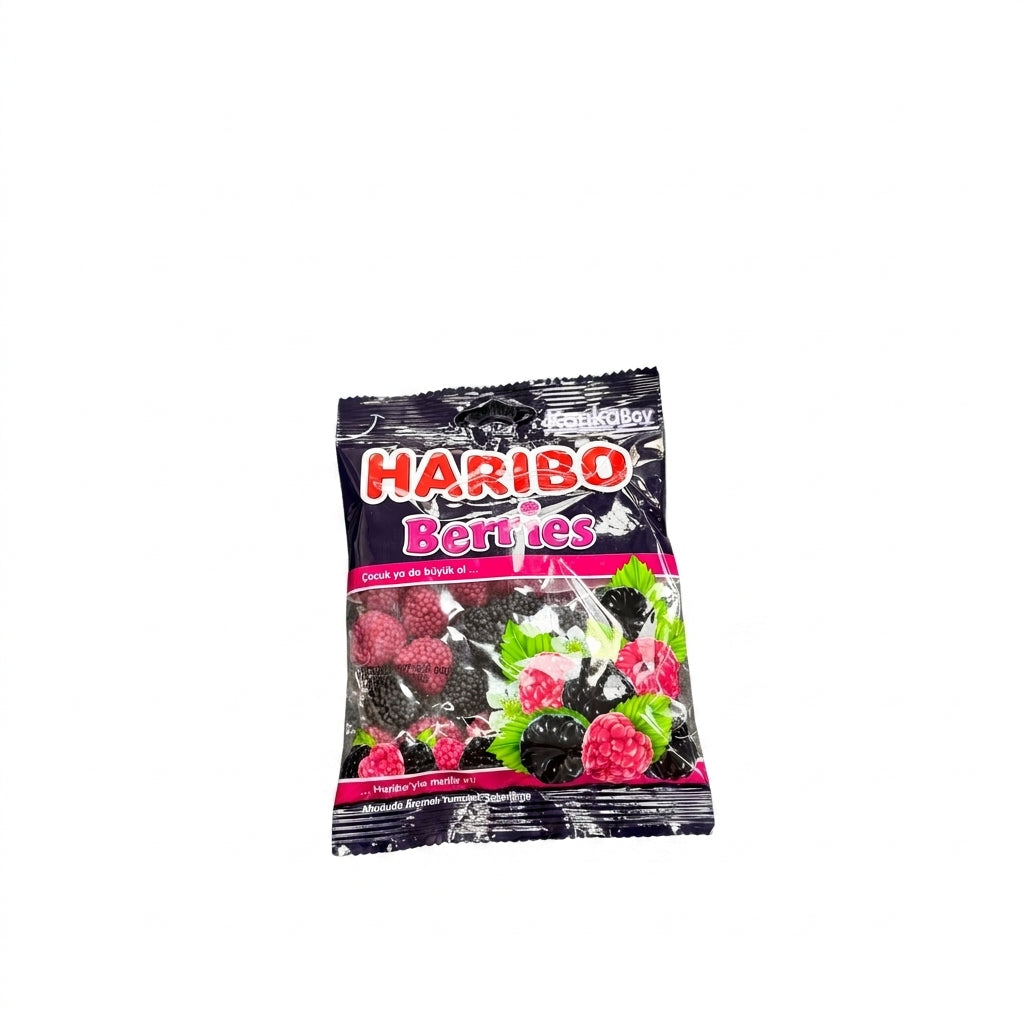 Haribo Berries 80g - Fruit-Flavored Gummy Candy Mix