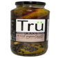 Tru Pickles Smoked Black Pepper Pickles Jar, 24 oz, Pack of 6, Plastic, Model 3701