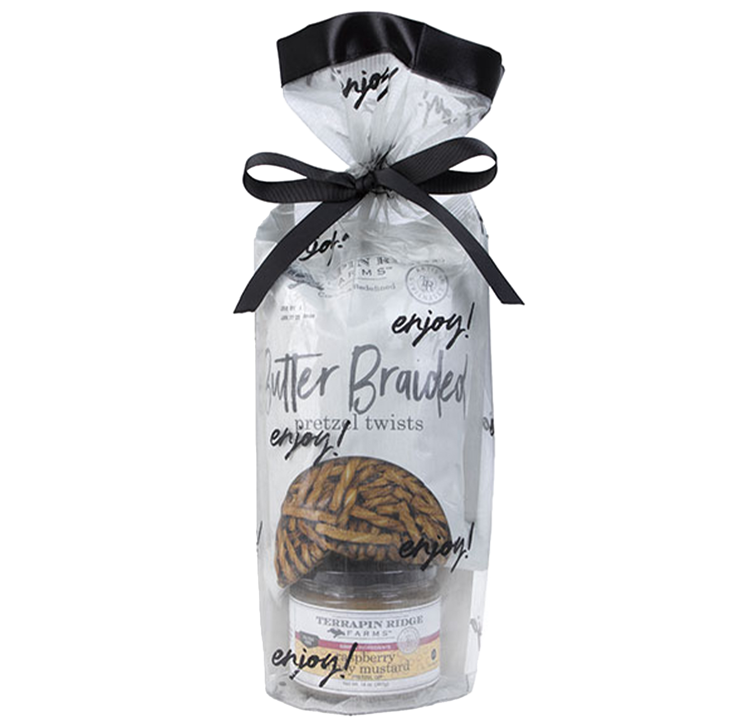 Everyday Grab and Go Giftset with Raspberry Honey Mustard Pretzel Dip and Butter Braided Pretzels