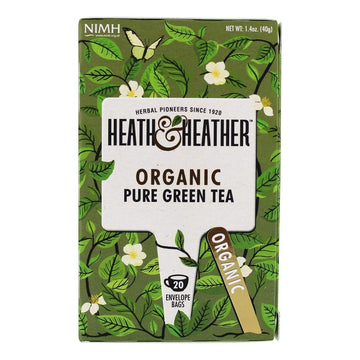 Heath & Heather Tea Pure Green Organic 20 Count