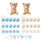 3D Bear Balls Cake Toppers For Birthday Baby Shower Party Decorations(33Pcs)