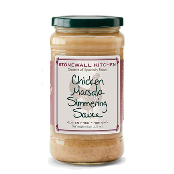 Stonewall Kitchen Chicken Marsala Simmering Sauce, 17.75 oz, Yellow, 1.11 lb Pack