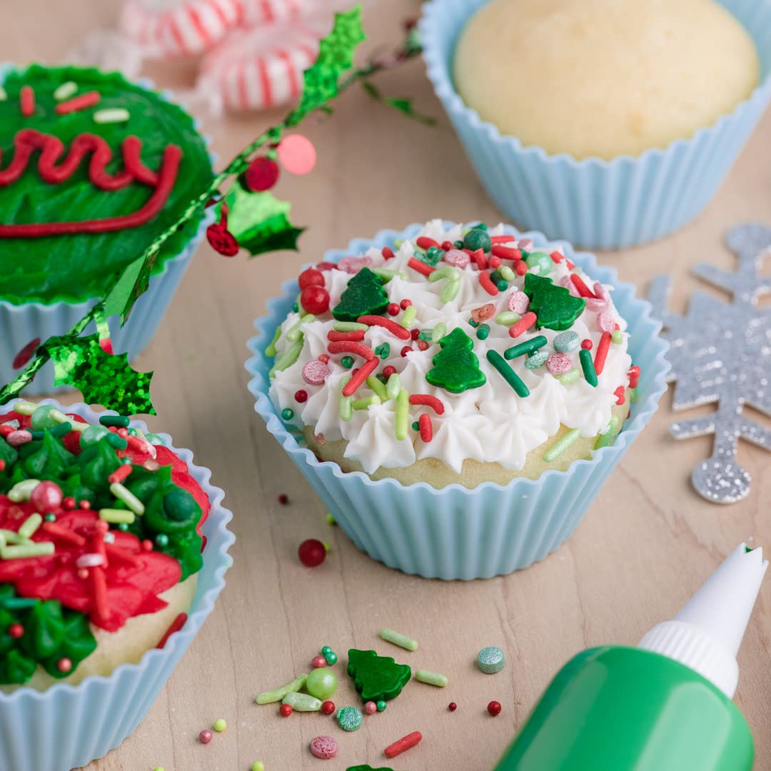 Sweets Indeed Sprinkles  Edible Sprinkle Mix  Perfect for Cake Decorations  Baking  Ice Cream  Cookies  Cupcake Topper  4 ounces (Christmas)