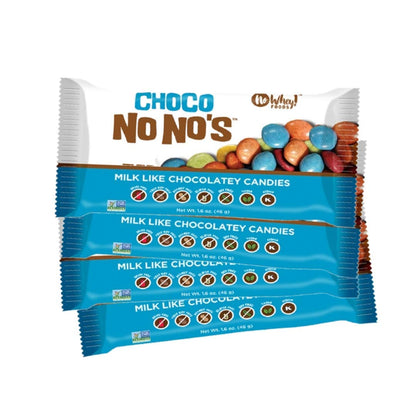 Vegan, Gluten Free, Nut Free | Choco NoNos (4 Pack) | Dairy Free, Soy Free, Sesame Free | Allergy Friendly Snacks | No Whey Foo