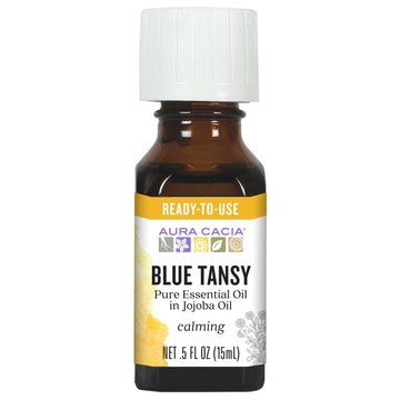 Aura Cacia Blue Tansy (In Jojoba Oil) | 0.5 Fl. Oz.