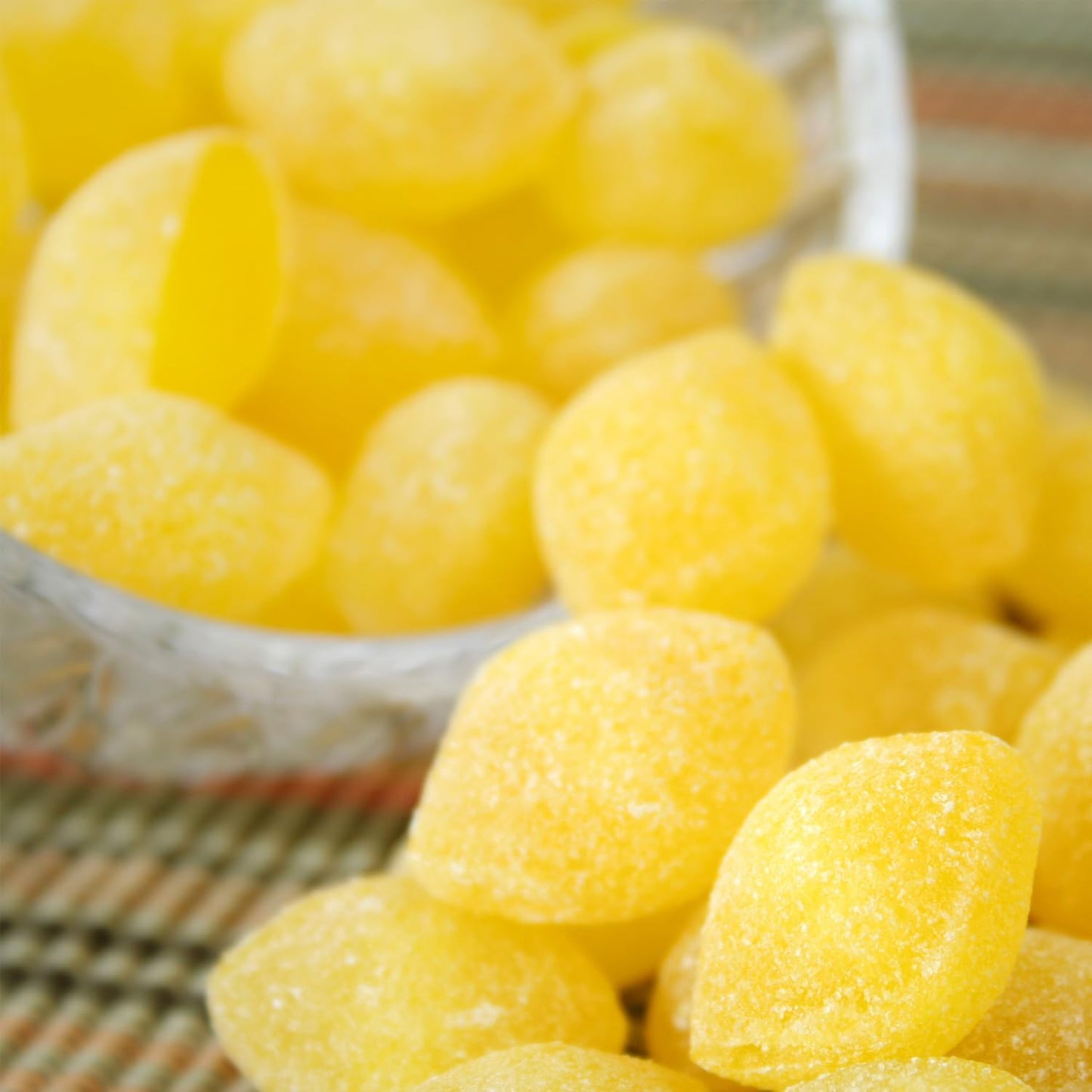 Sarah'S Candy Factory Sanded Lemon Drops Old Fashioned Hard Candy (Gluten Free) In Jar, 3 Lbs