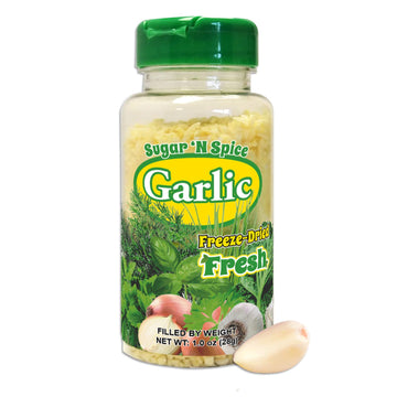 Sugar 'N Spice Premium Freeze-Dried Herbs & Spices, Strong Aroma And Fresh Flavor (Garlic, 1 Ounce (Pack Of 1))