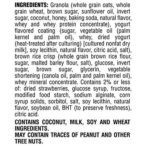 Quaker Yogurt Chewy Granola Bar, Strawberry, 5 Bars , Net Weight 6.1 Ounce (Pack Of 6) (Packaging May Vary)