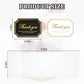 Qiuruoo Chocolate Bar Wrappers with Thank You Stickers, 2.5 x 7.1 Inch, Gold/Clear, Self-Adhesive Plastic, 200 Pcs