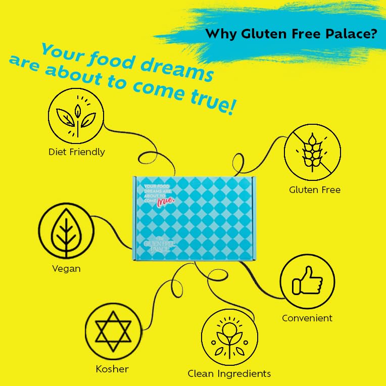 GLUTEN FREE PALACE 100 Calorie Snacks Variety Pack - Vegan Protein Bars & Nuts - 40 Count