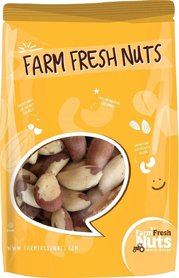 Freshly Roasted Shelled Brazil Nuts with Coconut Oil and Pink Himalayan Salt (1 Lb.) - Healthy Southern Tastiness - Small Batch 