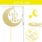 Over The Moon Cake Topper - Baby Shower, Gender Reveals Cake Top Hat, Birthday Party Decorations, Glitter Cardboard, Studio Phot