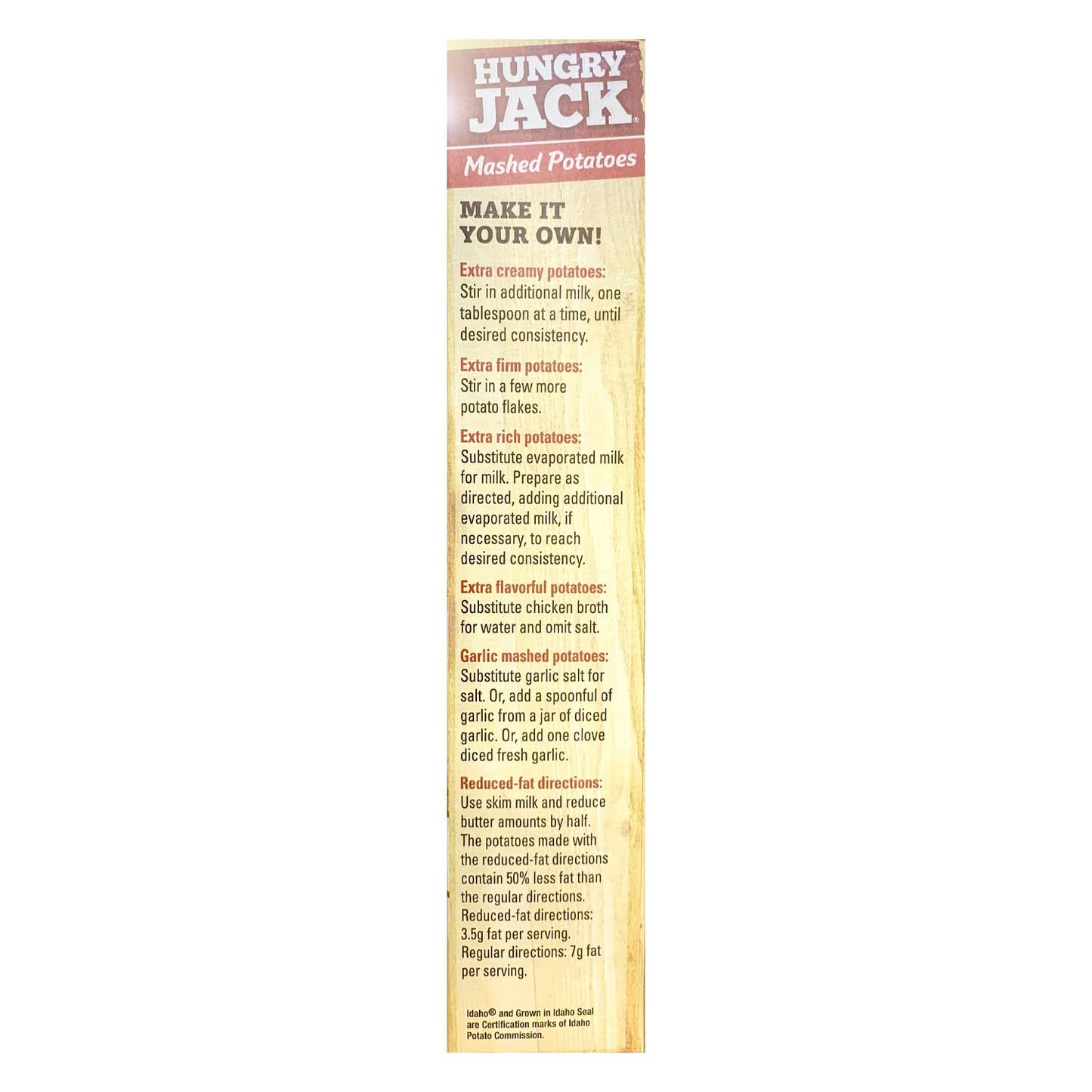 Hungry Jack Potato Hungry Jack Mashed Potatoes, 15.3-Ounce (Pack Of 6)