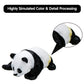 Meekoo 8 Pieces Miniature Panda Decor Cute Plastic Panda Figurines Mini Birthday Decorations Cake Topper Decoration For Party Supplies