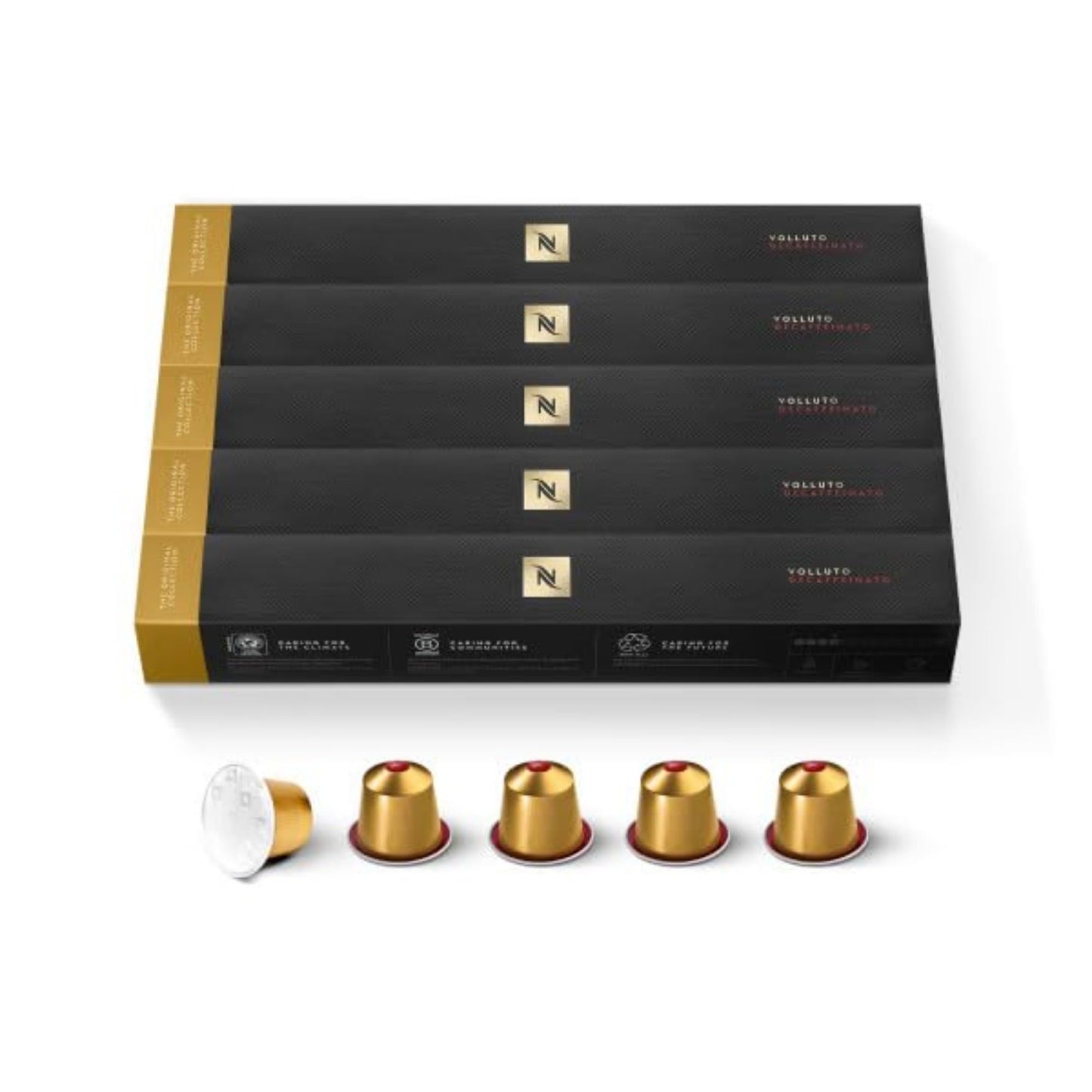 Nespresso Coffee Pods, Original Line, Volluto Decaffeinato, Mild Roast, 50 Count