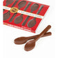 LYZAS SWEETS &   Milk Chocolate Edible Spoons - Gourmet Cocoa Stirrers - 6 Count Gift Box - Single