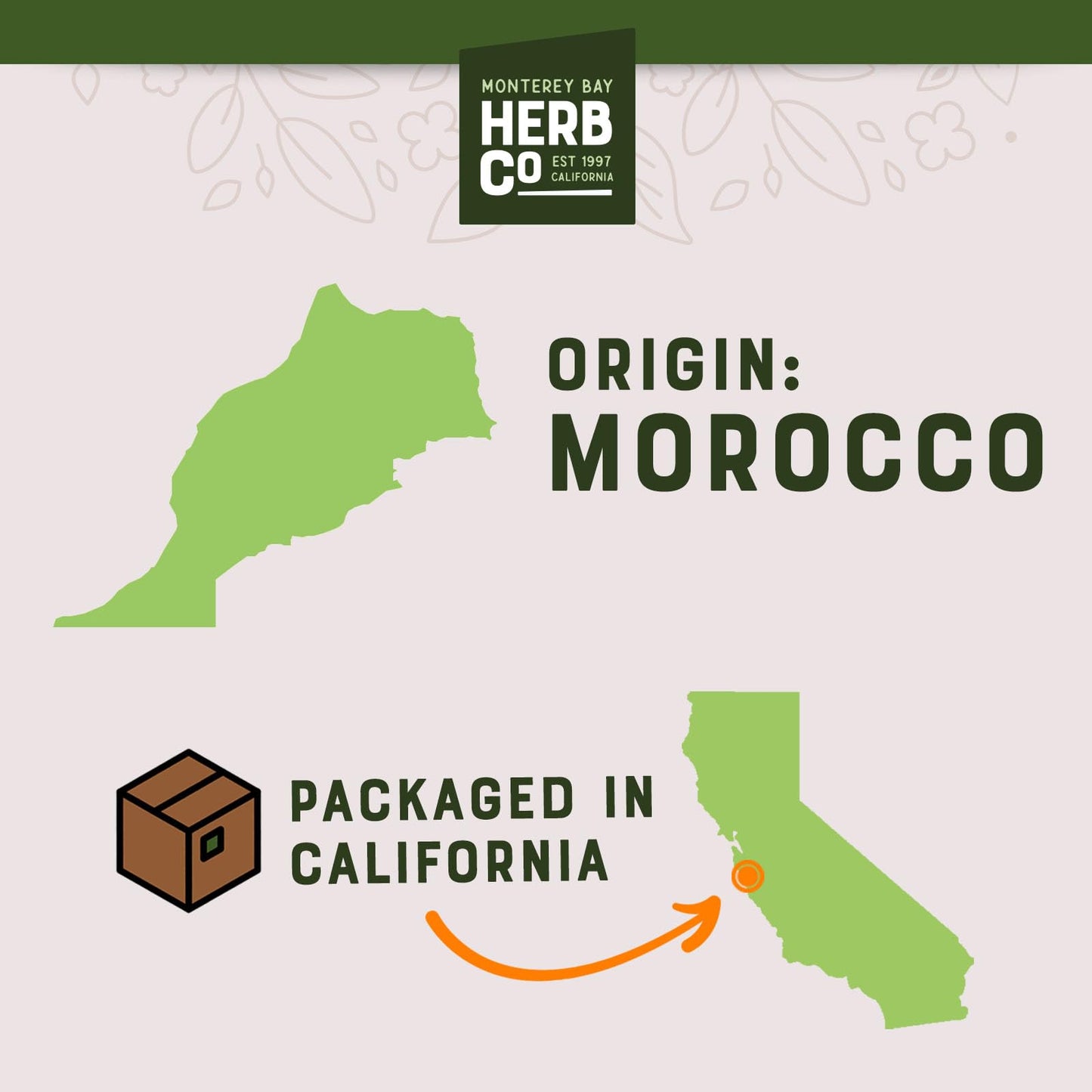 Monterey Bay Herb Co. Whole Organic Rosemary | Mediterranean Herb For Seasoning Soups, Meats, Vegetables & Breads | 1/4 Lb. Bag