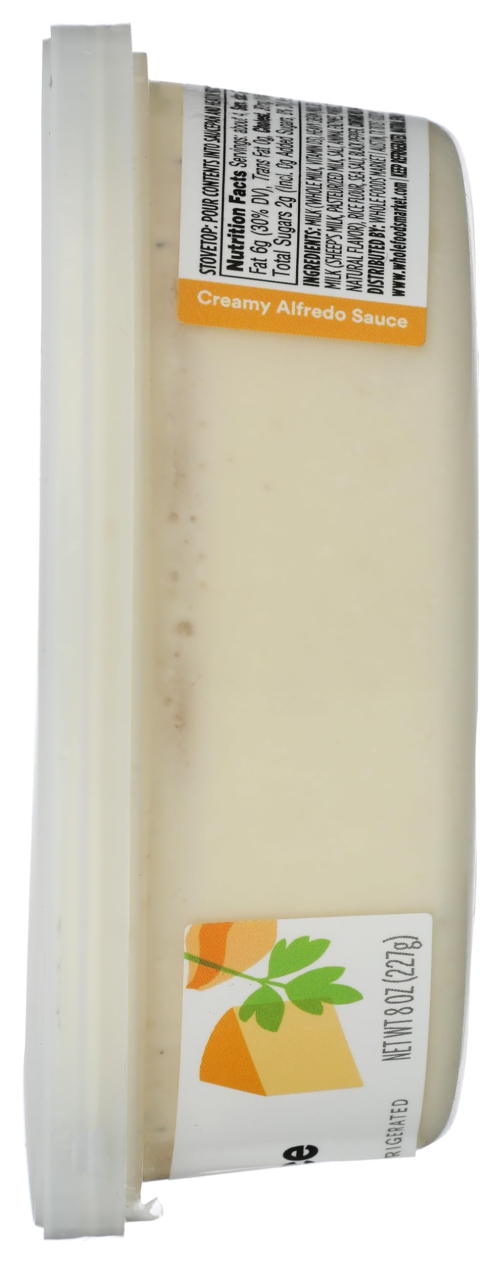 Whole Foods Market, Sauce Alfredo, 8 Ounce