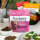 Flackers Organic Rosemary Flaxseed  Ers, 5 Ounce 6-Pack, Gluten Free, Non Gmo, Vegan, Keto Snack, 9 Grams Fiber, 1 Net Carb