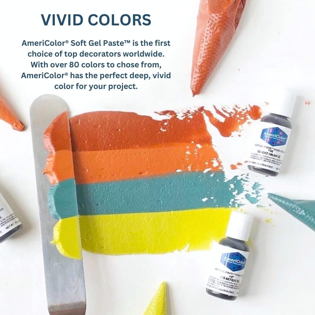 Americolor, Lilac, 4.5 Ounce Bottle, Soft Gel Paste Food Color