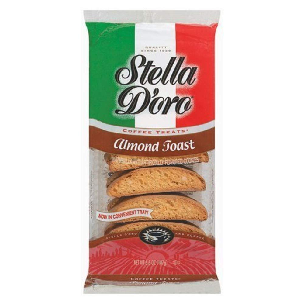 Stella Doro, Almond Toast, 6.6oz Bag (Pack of 6)