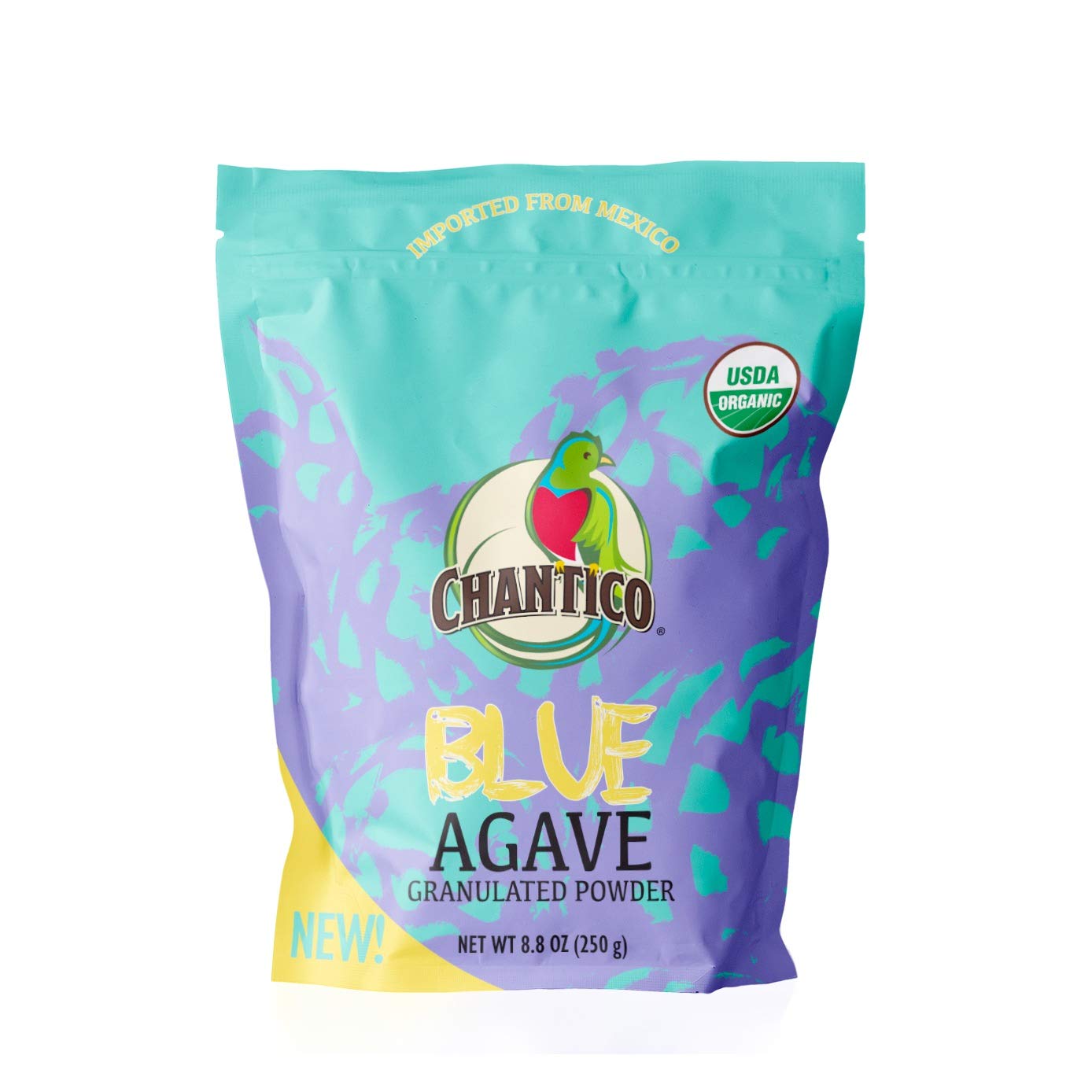 Chantico Agave Organic Sweet Granulated Agave Powder, Low Glycemic, 250g Bag