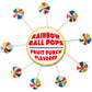 Rainbow Lollipops - 3 Pounds - Beach Ball Rainbow Pops - Fruit Punch Flavored - Birthday Parties, Carnivals & Events - Colorful