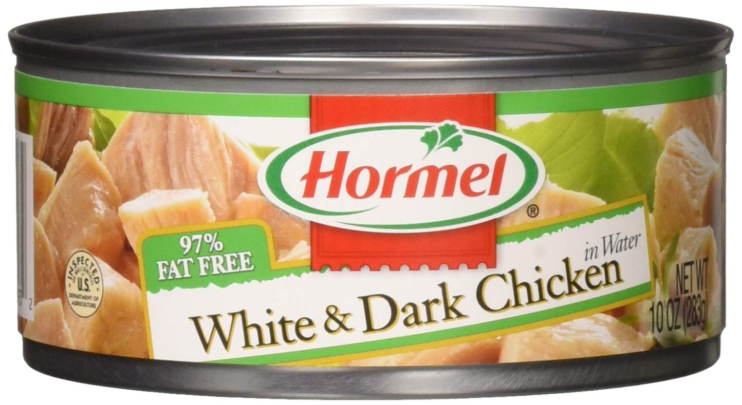Hormel Chicken in Water, 95% Fat Free, 10 Ounce, Pack of 12