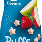 Gerber Snacks For Baby Grain & Grow Puffs, Strawberry Apple, 1.48 Oz (Pack Of 3)