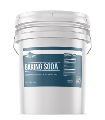 Earthborn Elements Baking Soda, 5 Gallon Bucket, Cooking, Baking, Cleaning, Deodorizing