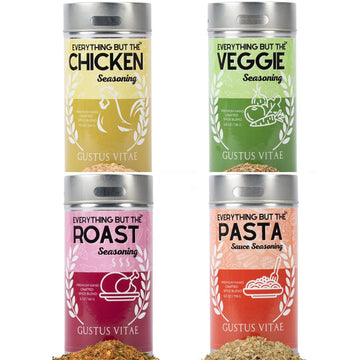 Meal Prep Flavor Combo Set - 4 Pack | Gourmet Seasoning Collection | Artisanal Spice Blends | All Natural, No MSG, Gluten, Fille