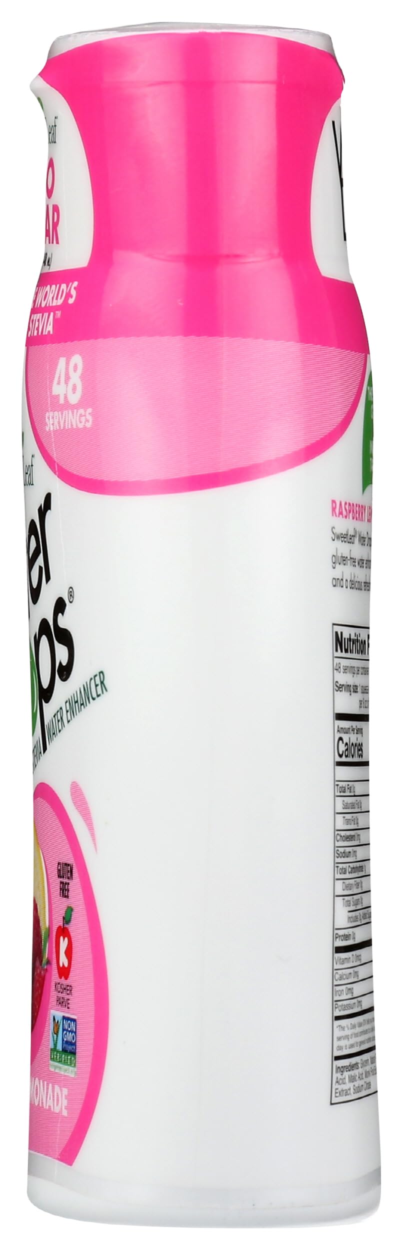 Sweetleaf Water Flavoring Drops - Stevia Water Enhancer, Sugar Free, Zero Calorie Water Additive, Contains Monk Fruit Extract, Gluten Free, Keto Friendly - Raspberry Lemonade, 1.62 Fl Oz (Pack Of 1)
