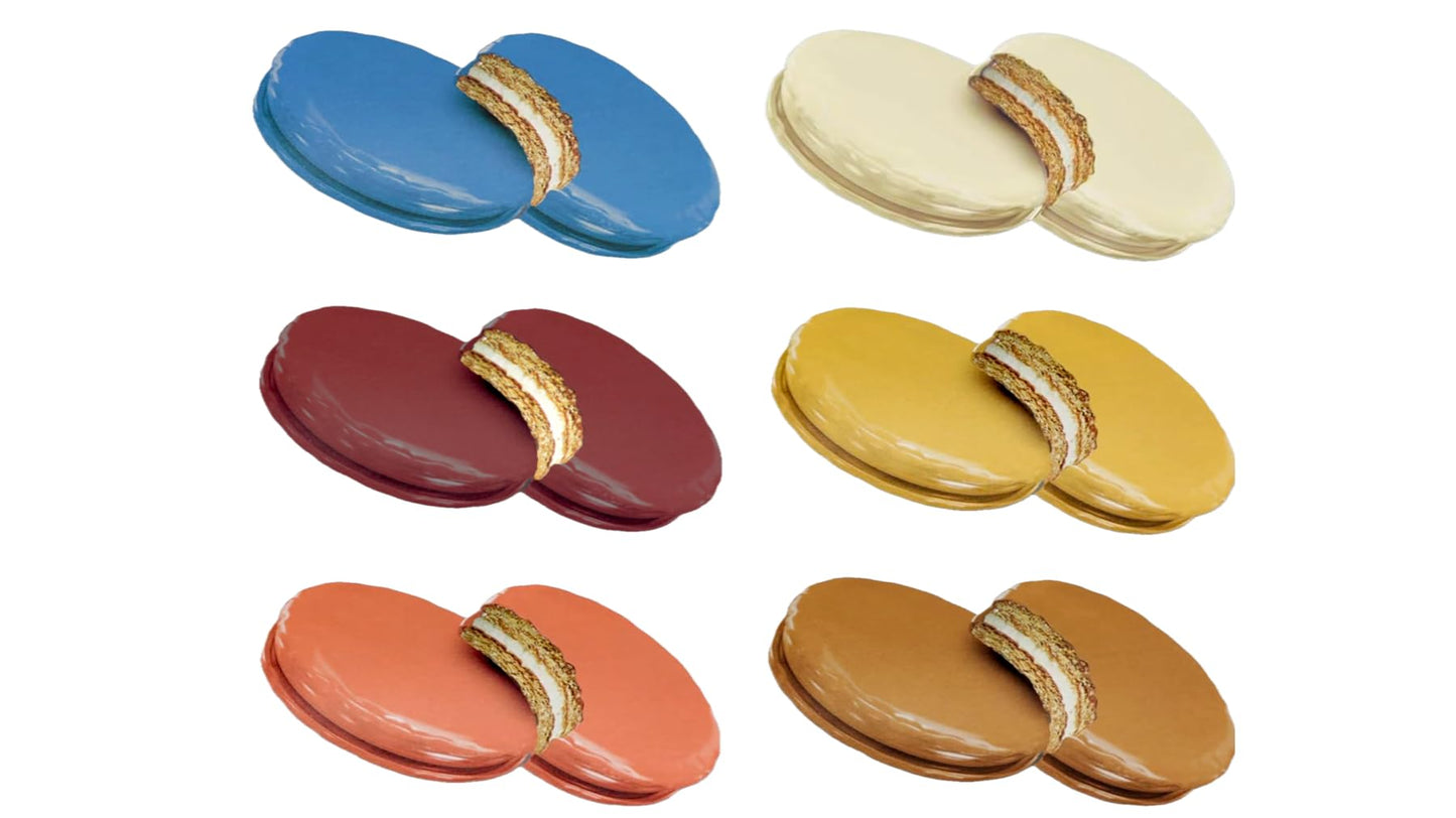 Mini Marshmallow Sandwich Cookies - 72 Count (12 Boxes, 6 Each) - All 6 Flavors - Individually Wrapped - Bulk Snacks for Office,