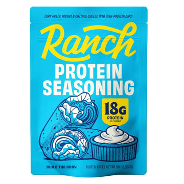 Protein Ranch Seasoning for Salad Dressings & Dips - Quick & Easy Ranch Dressing Mix | Great with Veggies & Popcorn | Savory Protein Powder