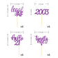 24 Pcs Glitter 21St Birthday Cupcake Toppers For Celebrating Twenty-One Years Old Birthday Party Decorations (Purple Glitter)
