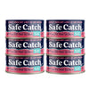 Safe Catch Wild Pacific Pink Salmon Canned Wild-Caught No Salt Added Skinless Boneless Salmon Fish Mercury Tested Kosher, 6 Pack