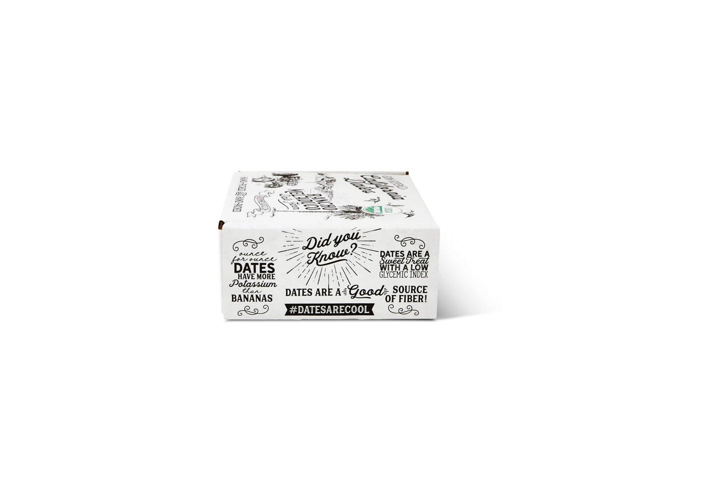 Rancho Meladuco Date Farm 1 Lb. Box With Red Satin Ribbon | Contains Whole, Un-Pitted, Organic, California-Grown Medjool Dates |