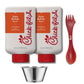 Chick-Fil-A Zesty Buffalo Sauce, 2pk (16 fl oz Bottles) Bundle with Giri Plastic Spork and Stainless Steel Condiment Sauce Cup (