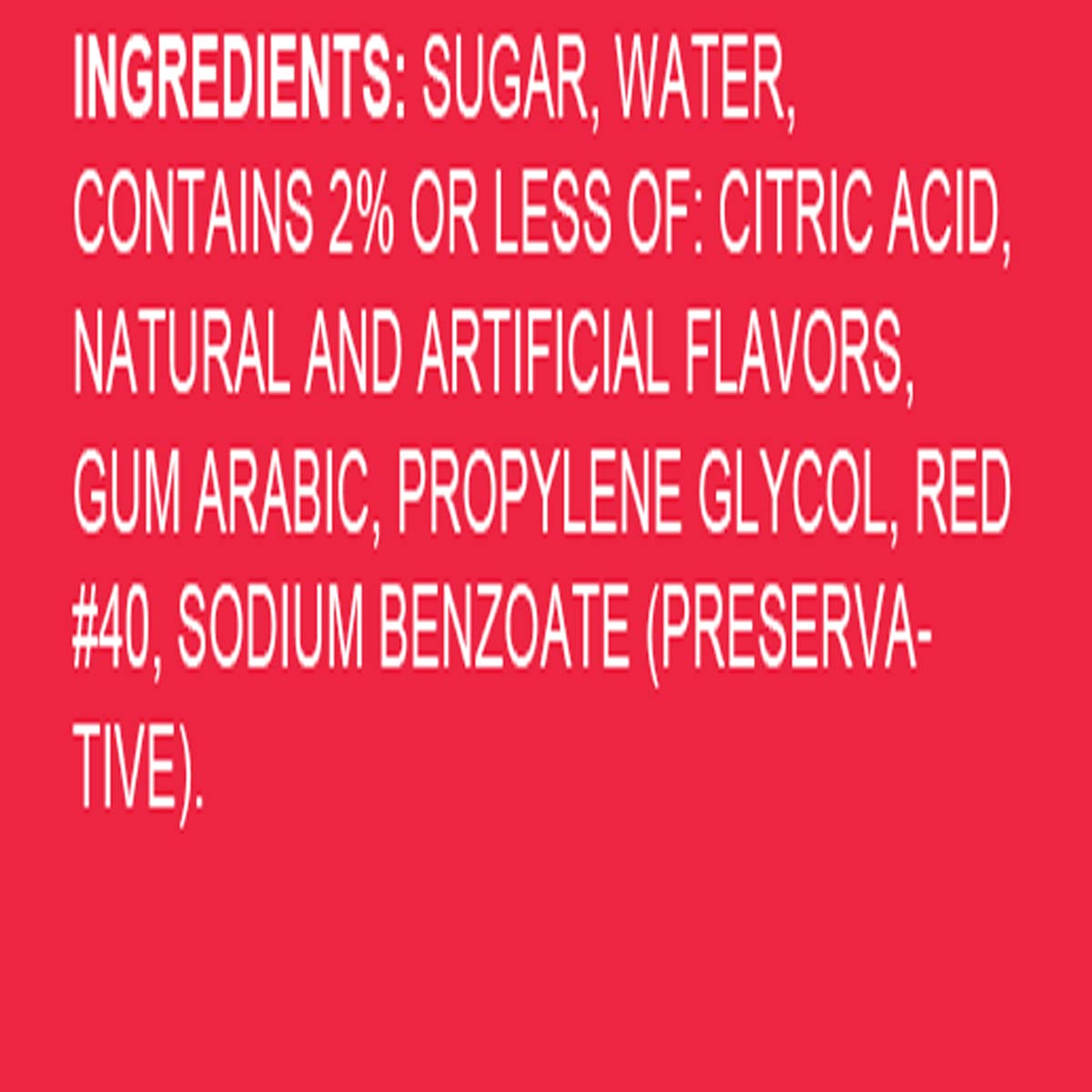 Hypothermias Shaved Ice & Snow Cone Syrup - BPA-Free Plastic Bottle Quart (32 Fl. Oz) - Red Hot - Non-GMO 100% Pure Cane Sugar,